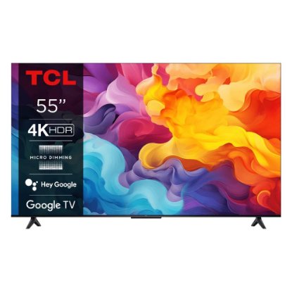 IZLOŽBENI - LED TV 55" TCL 55V6B, Google TV, 4K UHD, DVB-T2/C/S2, HDMI, Wi-Fi, USB, energetski razred E
