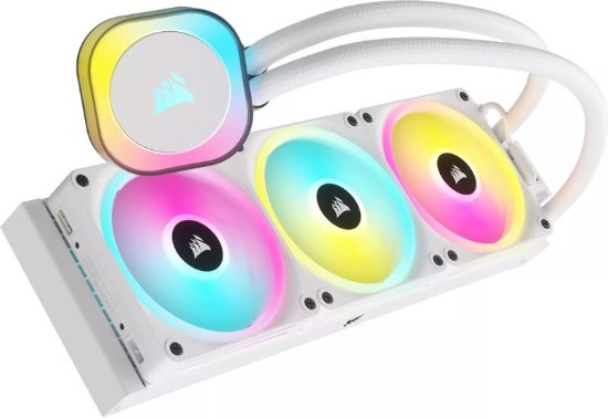 Vodeno hlađenje CORSAIR iCUE Link H150i RGB White AIO, CW-9061006-WW, za Intel i AMD