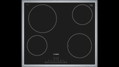 Ugradbena ploča BOSCH PKE645FP1E, električna, 60 cm, 4 polja, staklokeramika, crna