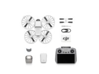 Dron DJI Flip (DJI RC 2), 4K UHD kamera, 3-axis gimbal, vrijeme leta do 31min, upravljanje daljinskim upravljačem, sivi