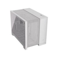 Kućište CORSAIR 2500D Airflow Dual chamber, RGB, window, MIDI, ATX, bijelo, bez napajanja