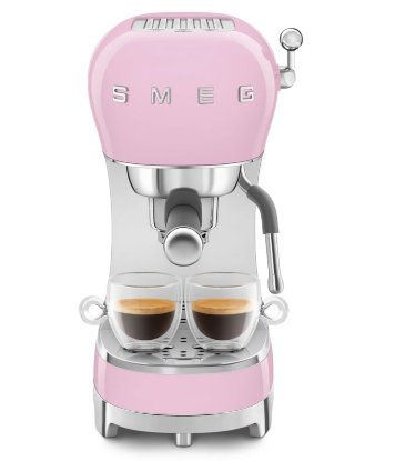 Aparat za kavu SMEG ECF02PKEU, 1350 W, 15 bara, 1,1 l, roza
