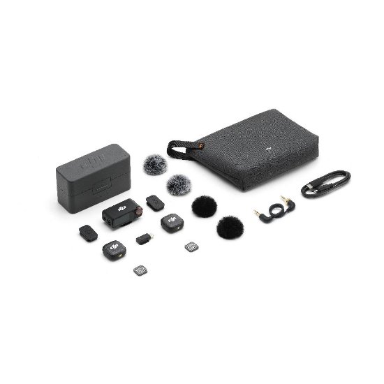 Mikrofon DJI Mic 3 (2 TX + 1 RX + Charging Case), bežični, crni