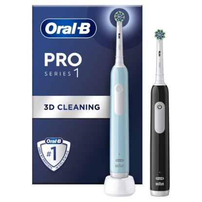 Električna četkica za zube ORAL-B Pro series 1, duopack, crna i plava