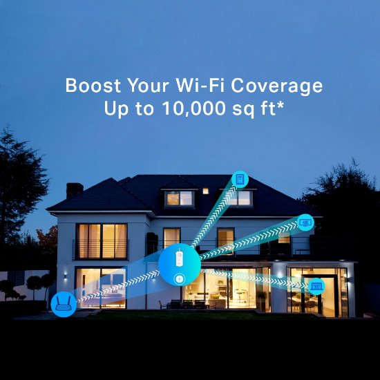 Wireless range extender TP-LINK RE450, 1300Mbps, 802.11 b/g/n/ac, 3x vanjska antena, bežični
