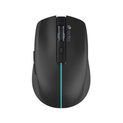 Miš OCTIO Style M310WBT, RGB, optički, bežični, BT,1600dpi, crni