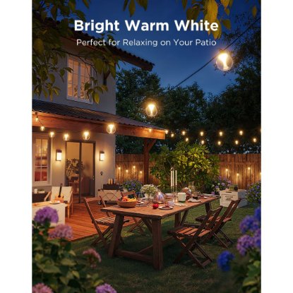 Nizna svjetla GOVEE RGBICW Outdoor String Lights, 14,63M