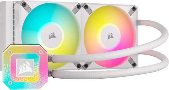 Vodeno hlađenje CORSAIR iCUE H100i Elite Capellix XT White, CW-9060072-WW, za Intel i AMD
