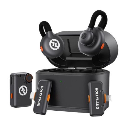 Mikrofon HOLLYLAND Lark M2S Ultimate Combo, crni