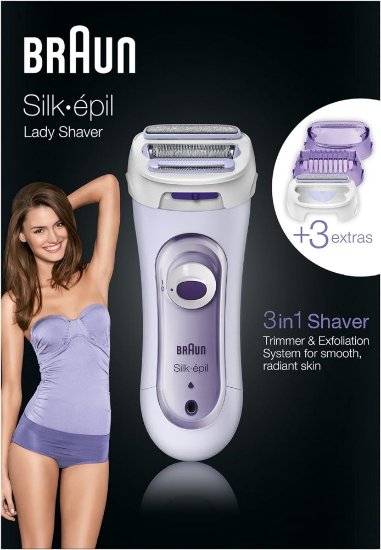Depilator BRAUN LS 5560, Silk-épil, 3 nastavka