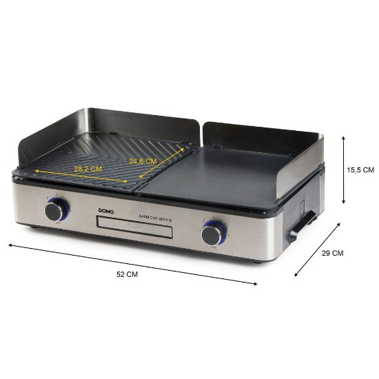 Roštilj električni DOMO Barbecue Genius, 2400W, sivi
