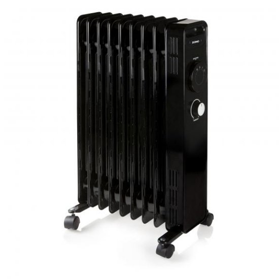 Radijator DOMO DO7327R, 2000 W, 9 članaka, do 45 m3, crni