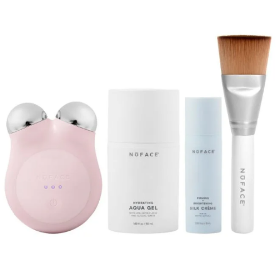 Uređaj za njegu lica NUFACE mini + početni komplet , rozi