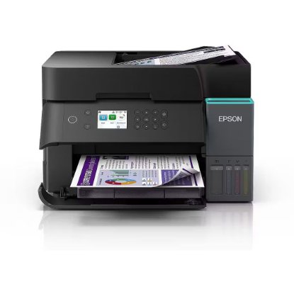 Multifunkcijski printer EPSON EcoTank L6370, printer/scanner/copy, 4800 x 1200, USB, LAN, WiFi, crni