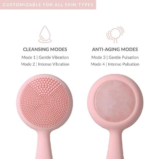 Uređaj za njegu lica PMD BEAUTY Clean PRO RQ komplet, rozi