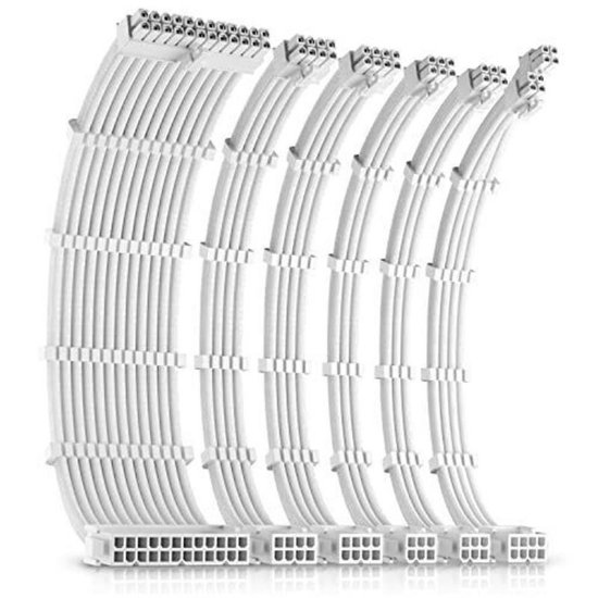 Produžni kablovi za napajanje ANTEC Sleeved Extension Cable Kit, bijeli