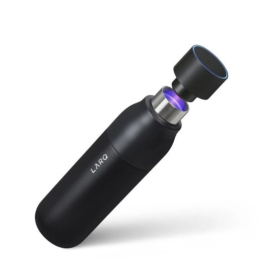 Termos boca LARQ PureVis, antibakterijska, UV, 0.74l, crna