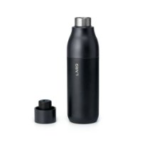 Termos boca LARQ PureVis, antibakterijska, UV, 0.74l, crna