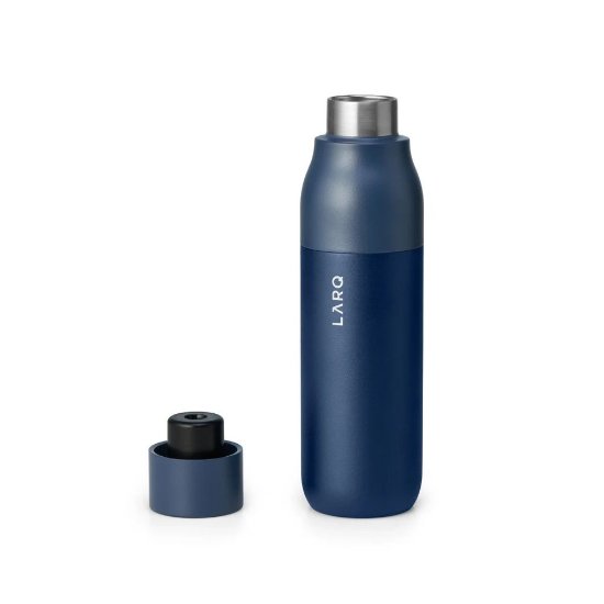 Termos boca LARQ PureVis, antibakterijska, UV, 0.5l, tamno-plava