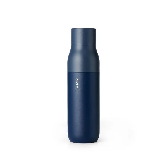 Termos boca LARQ PureVis, antibakterijska, UV, 0.5l, tamno-plava
