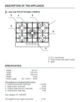 Ugradbena ploča AMICA PGCA7101APB, plinska, 70 cm, 5 plamenika, WOK, staklokeramika, crna