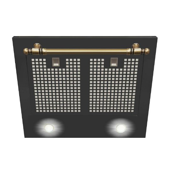 Kaminska kuhinjska napa AMICA OKC 6212 RA, Retro, 60 cm, 635 m3/h, energetski razred B, antracit crna