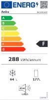 Ugradbeni hladnjak AMICA BK3055.6NF, kombinirani, 177 cm, 177/64 l, NoFrost, energetski razred F, bijeli