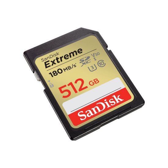 Memorijska kartica SANDISK Extreme, SDXC, 512GB, SDSDXVV-512G-GNCIN, class 10, V30 UHS-I U3, 180MB/s