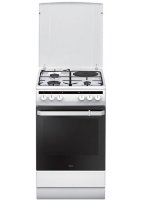 Kombinirani štednjak AMICA 58ME4.38HZpMs(W), 50 cm, 3+1, 62 l, Energetskia klasa A, bijeli