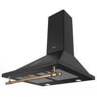 Kaminska kuhinjska napa AMICA OKC 6212 RA, Retro, 60 cm, 635 m3/h, energetski razred B, antracit crna