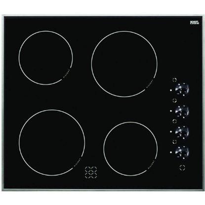 Ugradbena ploča AMICA PG4VQ133, struja, 60 cm, 4 polja, staklokeramika, crna
