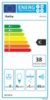 Teleskopska kuhinjska napa AMICA OTP6243I, 60 cm, 270 m3/h, energetski razred C, inox