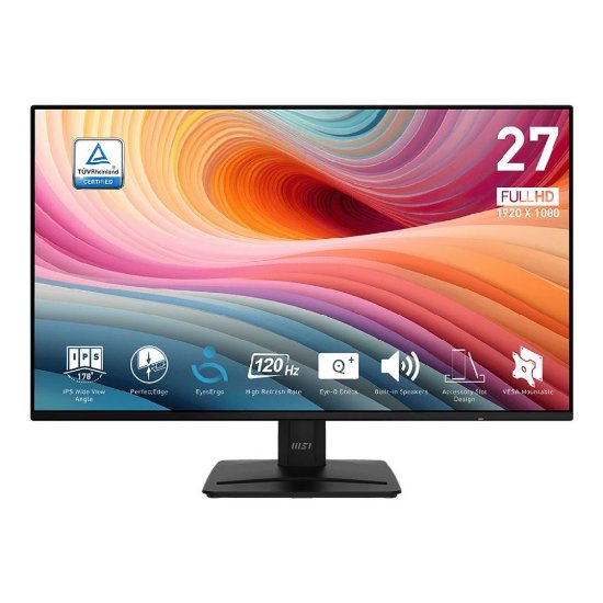 Gaming monitor 27" MSI PRO MP271A E2, FHD, IPS, 120Hz, 1ms, 300cd/m2, crni