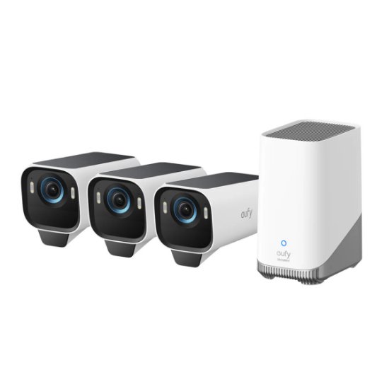 Mrežna nadzorna kamera ANKER EufyCam S3 Pro, 4K UHD, vanjska, 3 kamere i bazna stanica