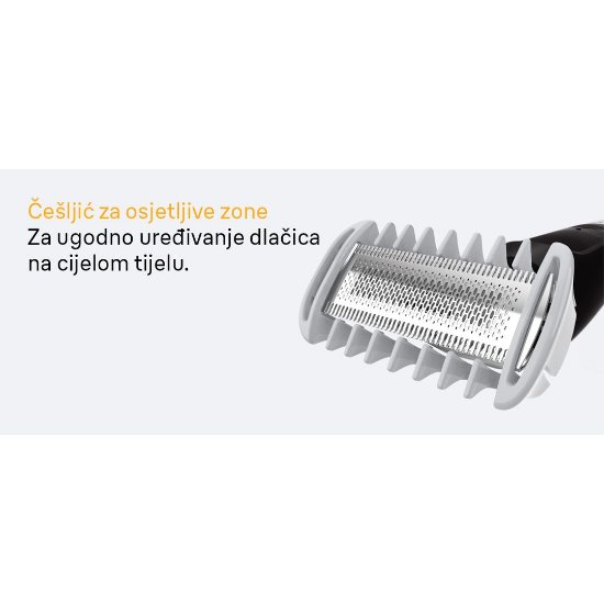 Trimer brade BRAUN XT3100, za bradu i tijelo, 3 nastavka, crni