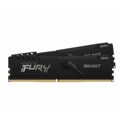 Memorija PC-25600, 16GB, KINGSTON KF432C16BBK2/16 FURY Beast Black, DDR4 3200MHz, kit 2x8GB