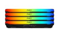Memorija PC-28800, 64GB, KINGSTON Fury Beast RGB KF436C18BB2AK4/64, DDR4 3600MHz, 4x16GB