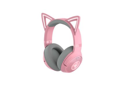 Slušalice RAZER Kraken Kitty BT V2 Quartz, bežične, Bluetooth, roze