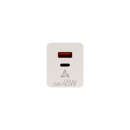 Kućni punjač SBOX HC-45 , USB-C, 45W, GaN, bijeli