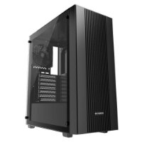Kućište BIT FORCE GHOST TG-1, MIDI, ATX, crno, bez napajanja