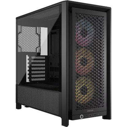 Kućište CORSAIR Frame 4000D RS ARGB, window, MIDI, ATX, crno, bez napajanja