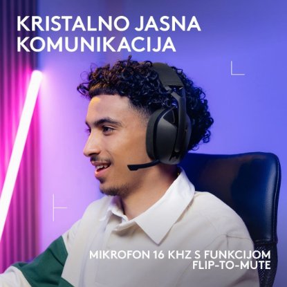 Slušalice LOGITECH Gaming G321, bežične, BT, USB, crne