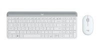 Tipkovnica + miš LOGITECH MK470 Slim Wireless, bežična, bijela