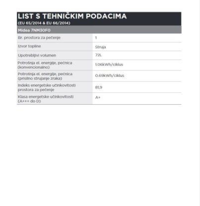 Ugradbena pećnica MIDEA 7NM30F0, multifunkcionalna, 72 l, energetski razred A+, crna