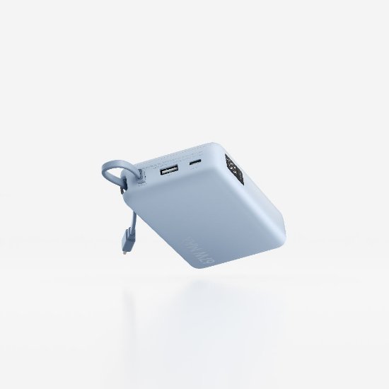 Mobilni USB punjač XIAOMI 67W Power Bank 20000 mAh, ugrađeni kablovi, USB-A, USB-C, plavi
