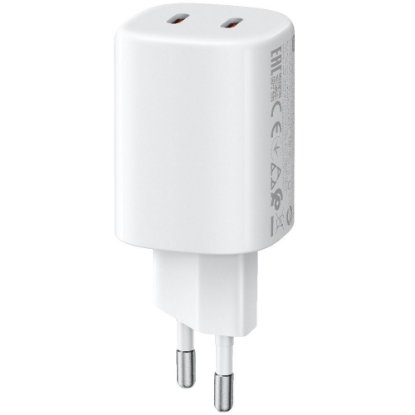 Kućni punjač XIAOMI Turbo Charging Power 45W, 2x USB-C, bijeli