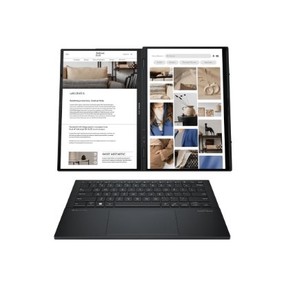 IZLOŽBENI - Laptop ASUS Zenbook Duo UX8406MA-PZ051W / Core Ultra 9 185H, AI Boost, 32GB, 2TB SSD, Intel Arc Graphics, 14" 2,8K 120Hz OLED Touch, Windows 11, sivi