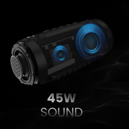 Zvučnik HIFUTURE Gravity, bluetooth, vodootporan, 45W, crni