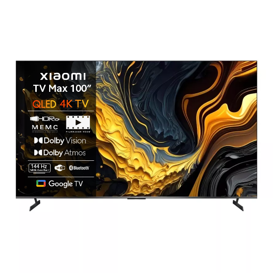 QLED TV 100" XIAOMI Max 100, Google TV, 4K UHD, USB, LAN, Wi-Fi, BT, crni, energetski razred F