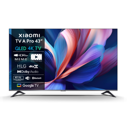 QLED TV 43" XIAOMI A Pro 43, Smart TV, 4K UHD, USB, LAN, Wi-Fi, BT, sivi - energetski razred F